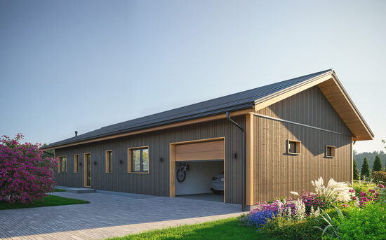 Māja "Klasika" ar 3 guļamistabām un garāžu