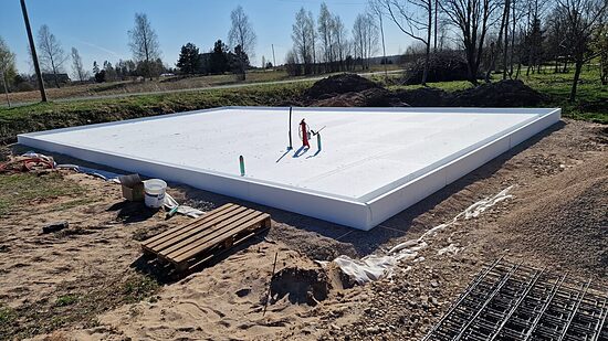 KOMPLEKTS Plātņveida pamati mājām - Klasika, Modern BARN 105, Alpine Terrace un Modern Barn Grande Terrace