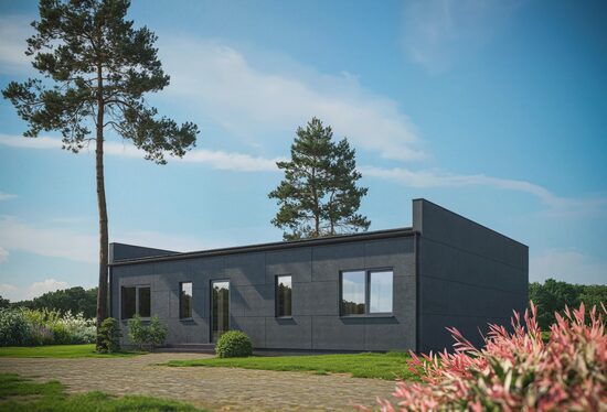 Alpine Terrace - māja ar 105m2 dzīvjamo platību un plakanu jumtu