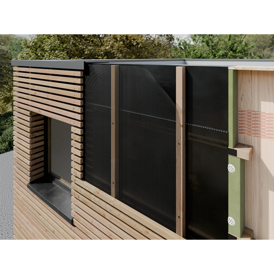 Aizsargsiets fasādēm IP Black 1.6mx25m (40m2)