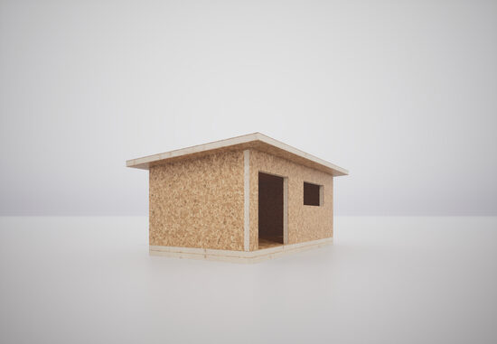 Siltināta garāža, noliktava vai dārza māja (mazēka ar 25m2 apbūves laukumu)